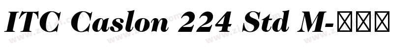 ITC Caslon 224 Std M字体转换
